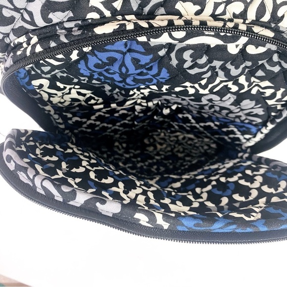 Vera Bradley Canterberry Cobalt Large Campus Backpack 15” x 11” x 5” main image 6